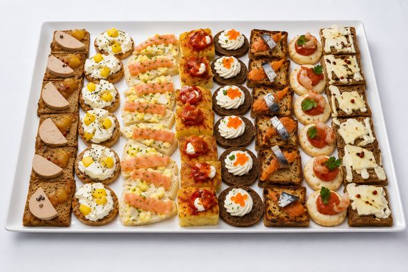Plateau gourmandises salées (44 pièces)