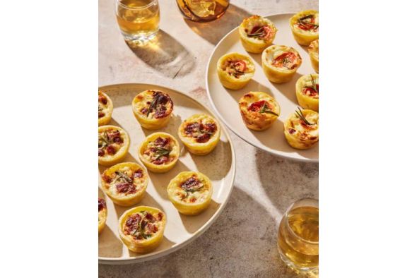 Mini tartelette saumon et herbes