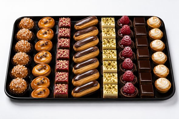 Plateau petit four harmonie (53 pièces)