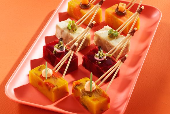 Cocktail végétarien pour 10 pers - 16 pièces/pers.