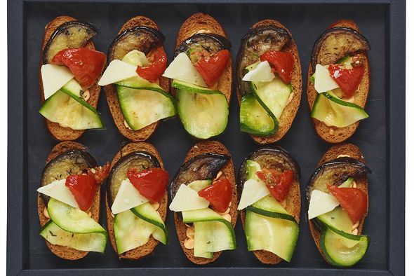 Plateau bruschetta légumes du soleil 10 pices