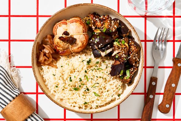 Paupiette de porc, morilles et volaille