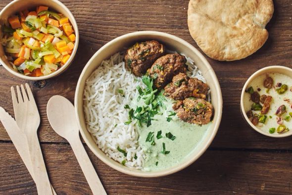 Plateau-repas Boeuf "Chapli Kebab"