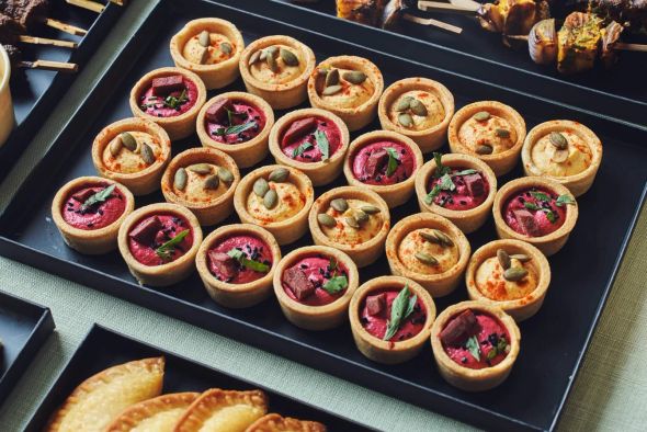 Assortiment de tartelettes betterave butternut x24