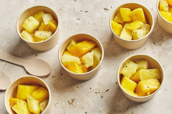 Verrines de salade de fruits