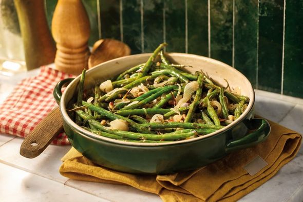 Haricots verts rôtis
