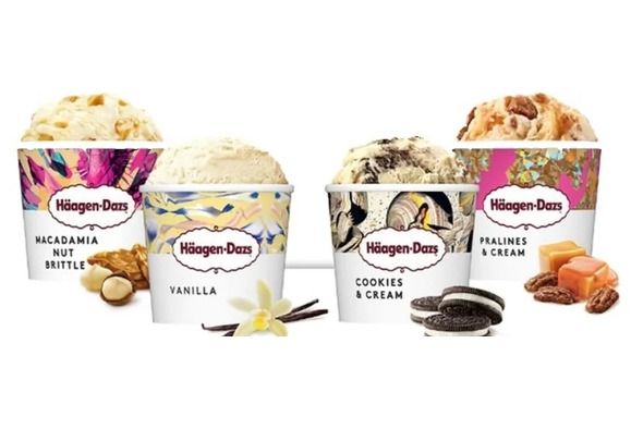 Mini pots glace Häagen-Dazs x24 (caisse isotherme)