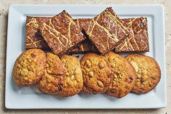 Brownies chocolat et cookies